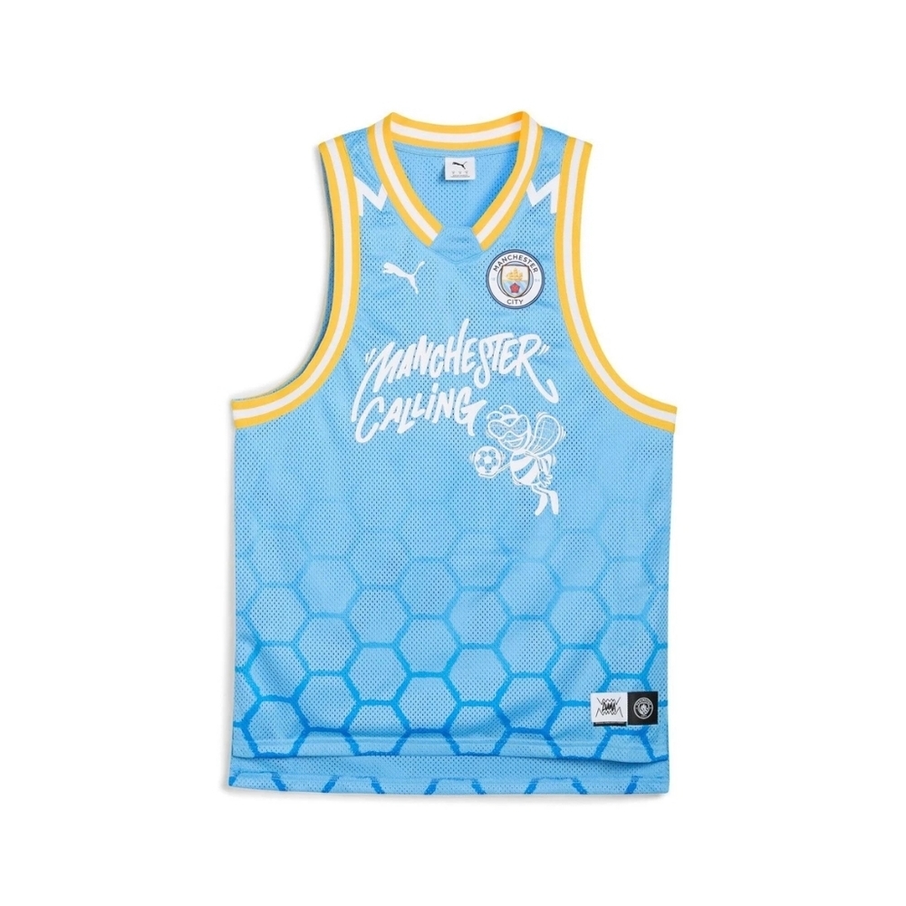 Puma Manchester City Hoops X Basketball Jersey Men’s Sz Medium